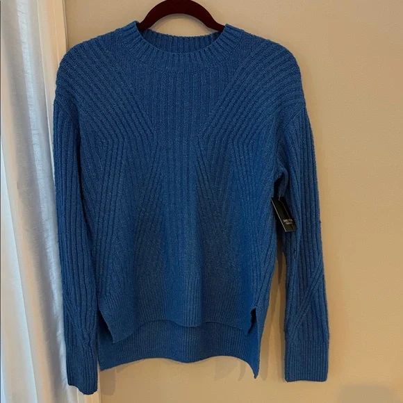 Simply vera wang Blue Ribbed Women's Sweater XS - Picture 2 of 5